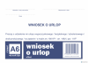 Wniosek o urlop, A6 40 kartek, 10-515-5 DOTTS