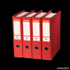 Segregator A4/75mm z mechanizmem czerwony 811330 No.1 ESSELTE