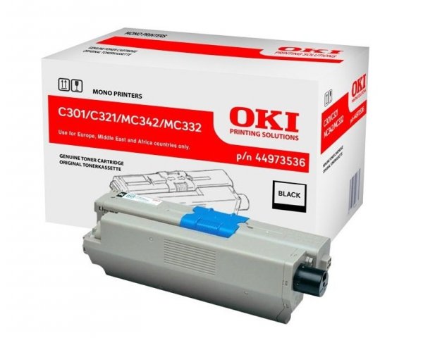 OKI Toner C301/321 Black 44973536 2,2K