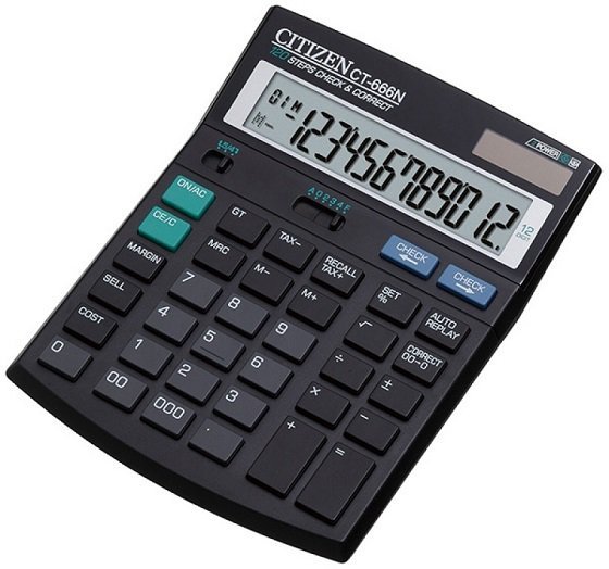 CITIZEN Kalkulator CT666N 12-cyfrowy wyświetlacz wycofany