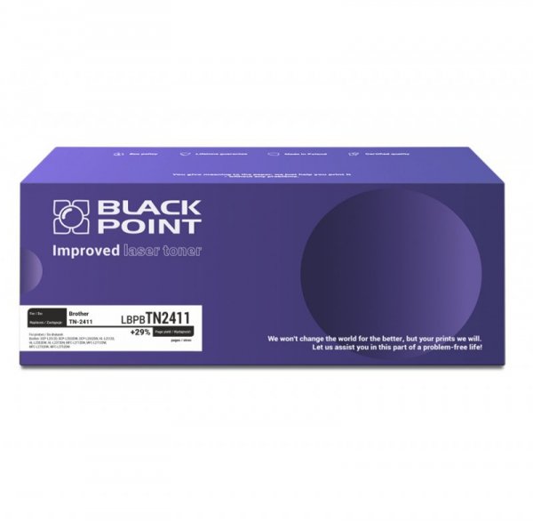 Black Point toner LBPBTN2411 zastępuje Brother TN-2411, 1200 stron, black