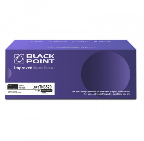 Black Point toner LBPBTN3520 zastępuje Brother TN-3520, 20000 stron