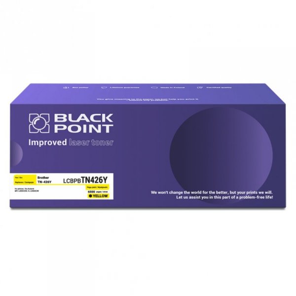 Black Point toner LCBPBTN426Y zastępuje Brother TN-426Y yellow