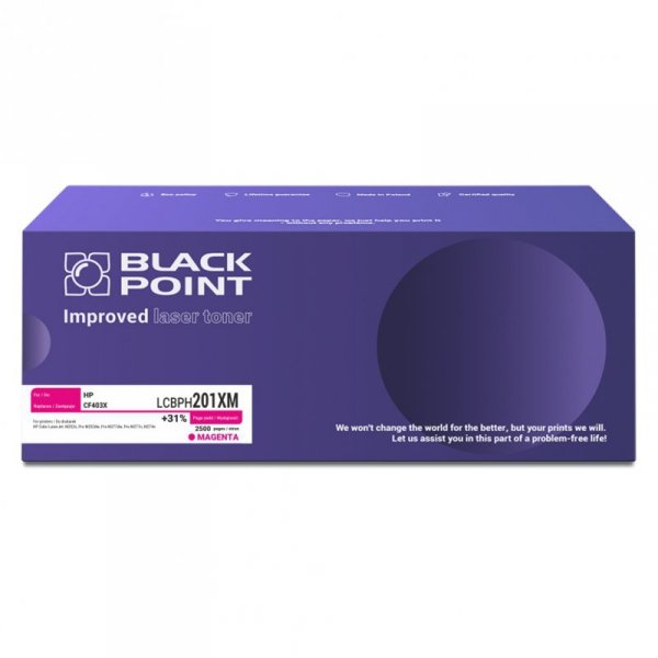 Black Point toner LCBPH201XM zastępuje HP CF403X, czerwony
