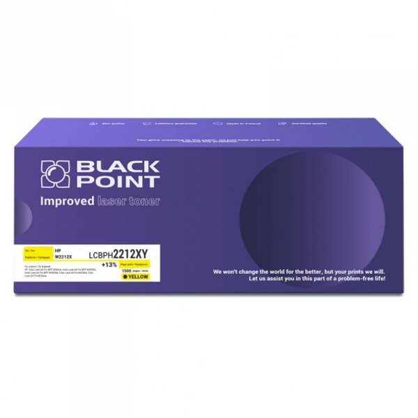 Toner Black Point LCBPH2212XY &lt;br&gt; 
Zastępuje: HP W2212X &lt;br&gt;
Wydajność: 2450 stron &lt;br&gt;
Kolor: Yellow &lt;