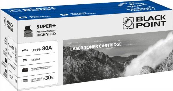 Black Point toner LBPPH80A zastępuje HP CF280A, 3500 stron