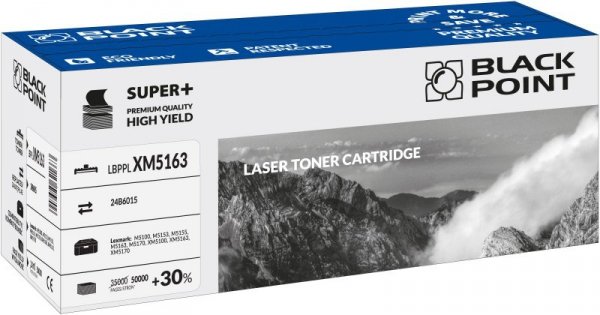 Black Point toner LBPPLXM5163 zastępuje Lexmark 24B6015, 50000 stron