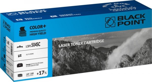 Black Point toner LCBPS504SC zastępuje Samsung CLT-C504S, niebieski