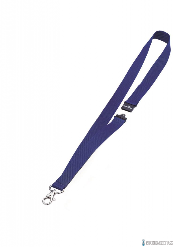 Smycz ciemnoniebieska do identyfikatorów 20mm (10szt.) z odp.zabezp.813707 DURABLE (X)