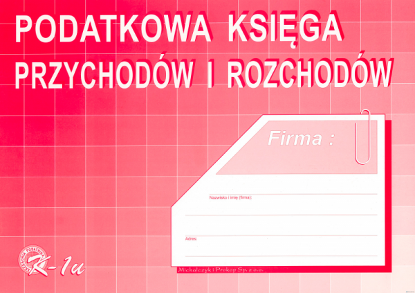 K-1U Podatkowa księga przychodów i rozchodów A4 offset MICHALCZYK&PROKOP