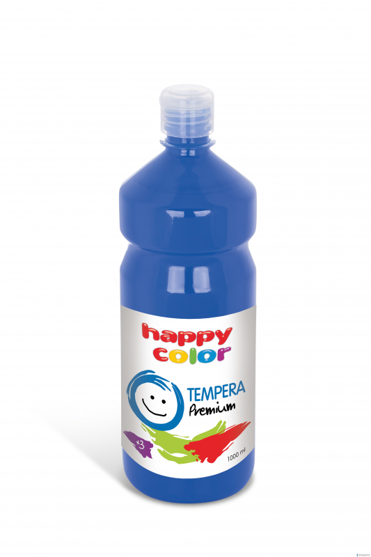 Farba tempera Premium 1000ml, niebieski, Happy Color HA 3310 1000-3