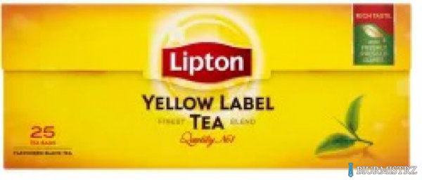 Herbata LIPTON YELLOW LABEL 25 torebek