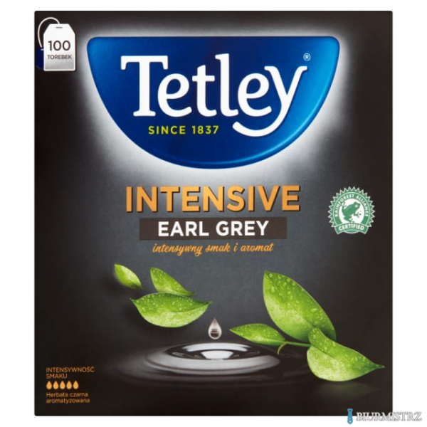 Herbata TETLEY CLASSIC EARL GREY czarna 100 saszetek bez zawieszki
