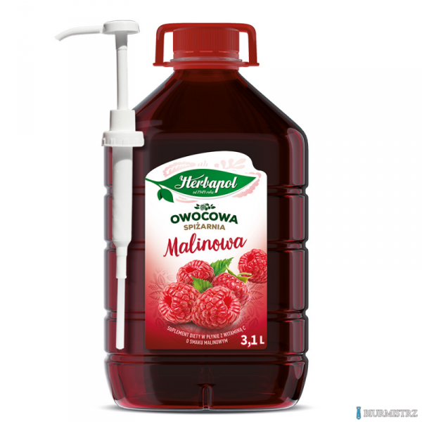 Syrop HERBAPOL Malina MAX 3.1L z pompką