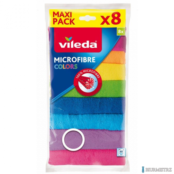 VILEDA Colors Ściereczki z mikrofibry 8 sztuki (19205)