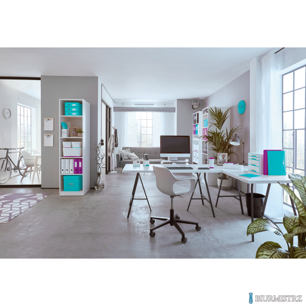 Kołonotatnik LEITZ WOW A5 80k PP kratka fioletowy 46410062