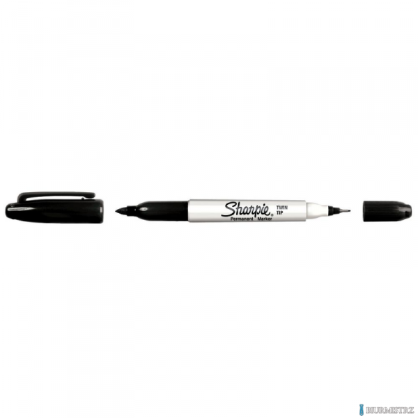 Marker dwustronny SHARPIE TWIN TIP czarny S0811100