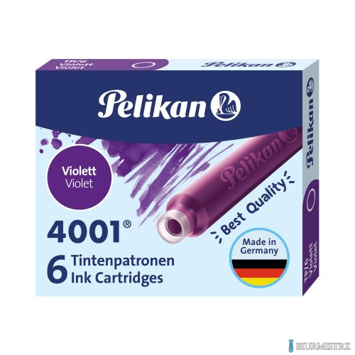 Naboje do piór, krótkie fioletowe 301697 Pelikan