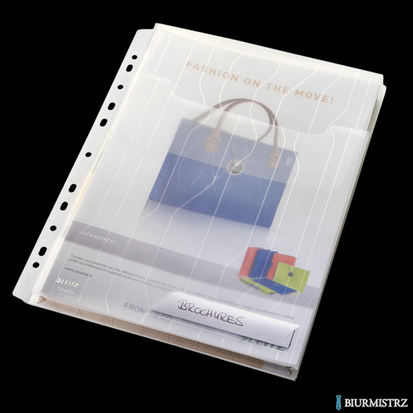 Folder LEITZ Combifile poszerzany biały przezroczysty (3szt) 47270003