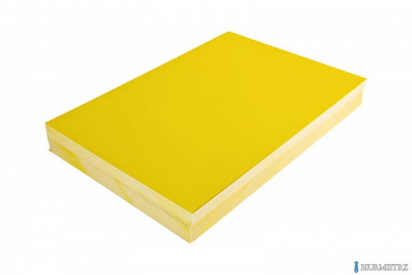 Karton CHROMOLUX żółty A4 DOTTS  100 szt. okładki do bindowania