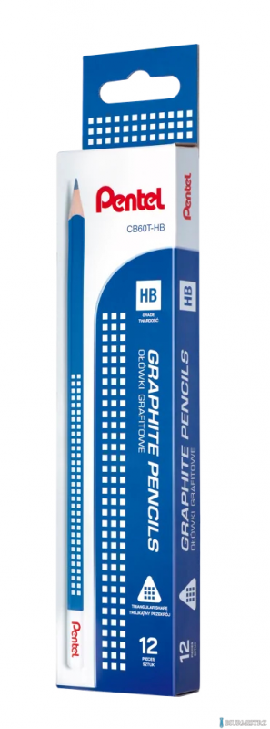 Ołówek drewniany trójkątny CB60T HB PENTEL