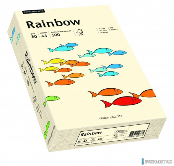 Papier xero kolorowy RAINBOW kremowy R03 88042249