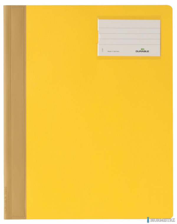 Skoroszyt A4 z kolorową okładką,rozszerz. PCW Żółty 250004 DURABLE (X)