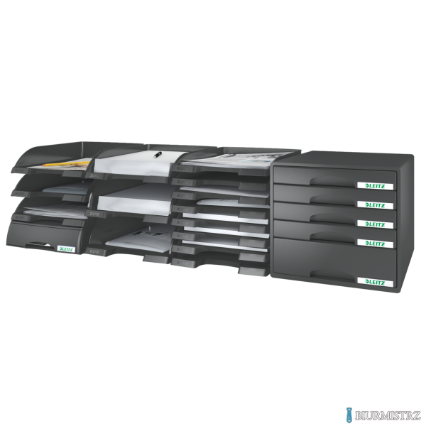 Półka na dokumenty LEITZ Plus Slim czarny 52370095