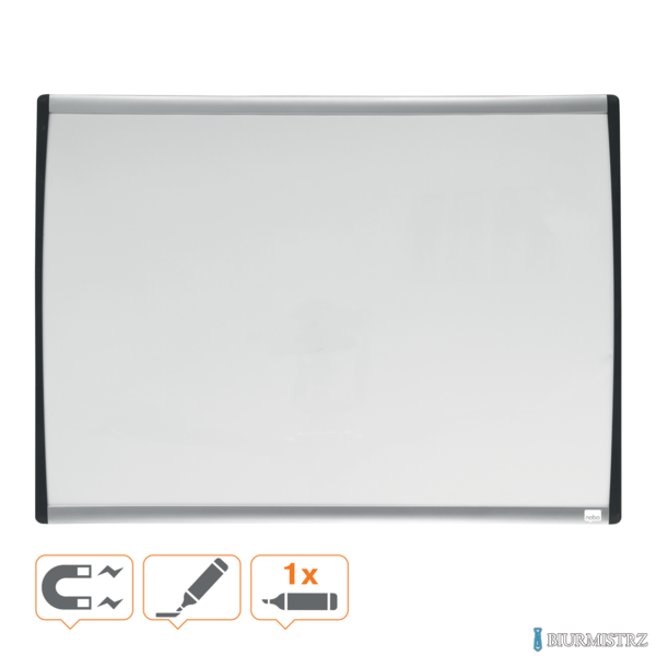 Tablica suchościeralna Nobo z zaokrągloną ramą585x430mm 1903783