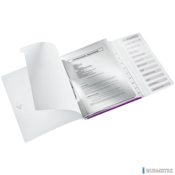 Teczka 12 przekładek A4 200k fioletowa LEITZ WOW 46340062 (X)
