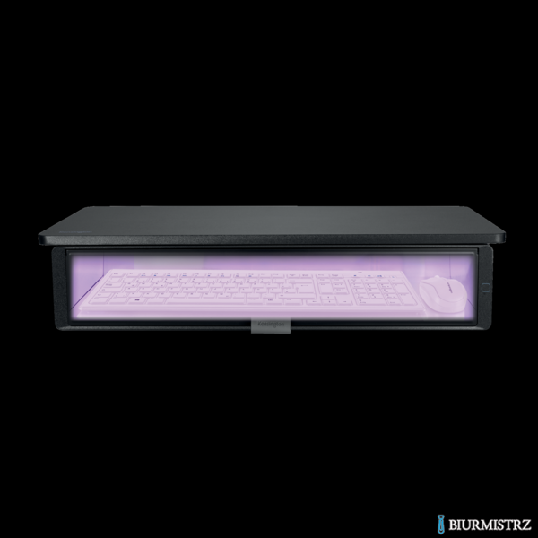 Podstawka_ pod monitor Kensington UVStand z przegrodą UV do dezynfekcji, czarna K55100WW