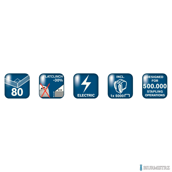 Zszywacz elektryczny Supreme 5080e czarny 80 kartek RAPID 20993410