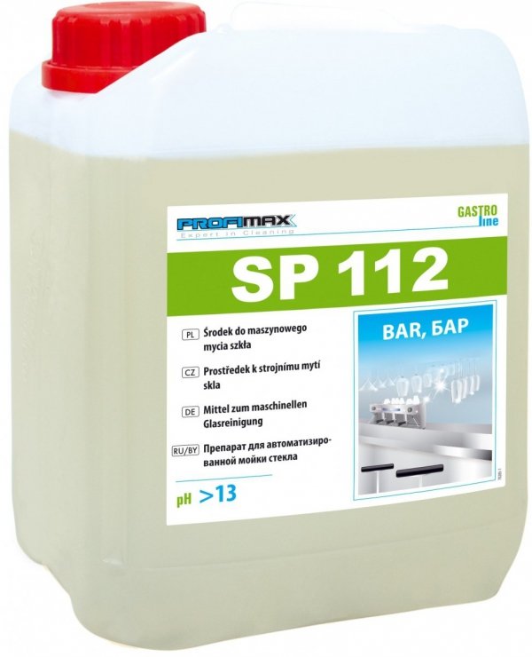 PROFIMAX SP 112 Bar - preparat do maszynowego mycia szkła 5L