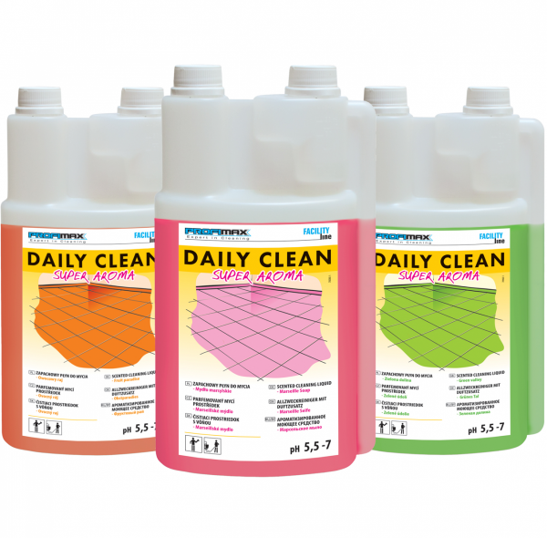 DAILY CLEAN Super Aroma - do zapachowego mycia - mydło marsylskie 5l