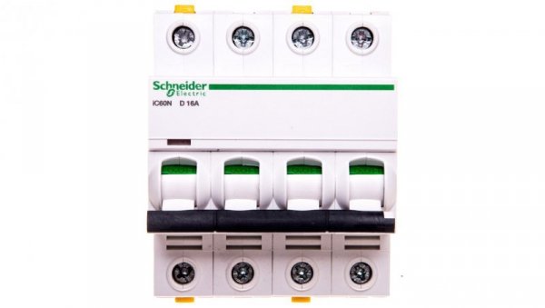 Wyłącznik nadprądowy 4P D 16A 6kA AC iC60N-D16-4 A9F05416