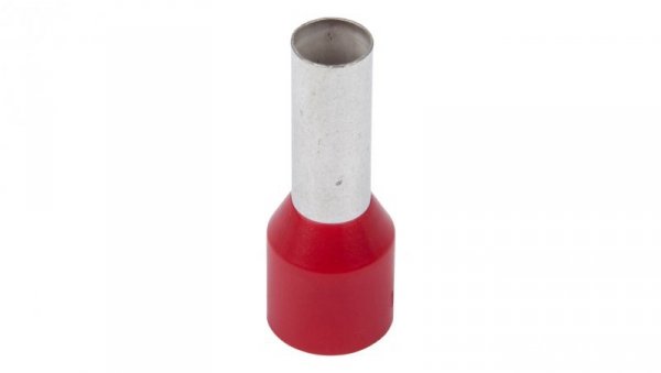 Końcówka tulejkowa izolowana TI 10mm2/12mm czerwona cynowana TI10L12 /100szt./
