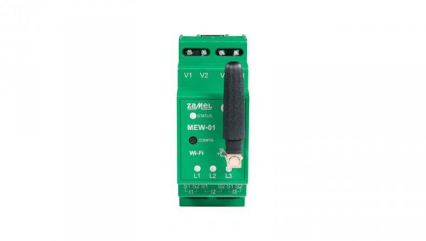 Monitor energii elektrycznej Wi-Fi 1f+n z anteną zewnętrzną MEW-01/ANT-1F SPL10000032