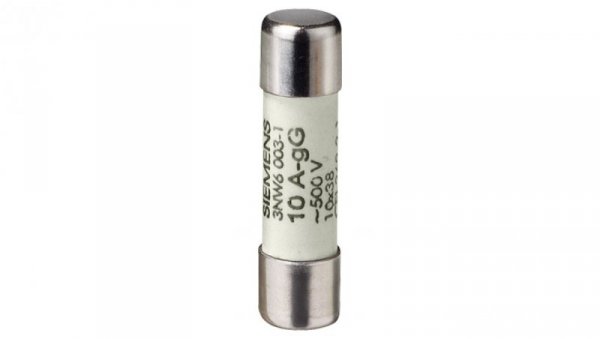 Wkładka bezpiecznikowa cylindryczna 10x38mm 2A gG NFC bez wskaźnika500VAC 3NW6002-1
