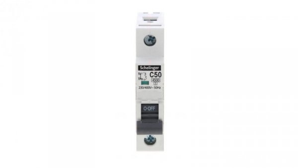 WYŁĄCZNIK NADPRĄDOWY 4,5KA 1P C 50A SCHELINGER A02-G7-1P-C50