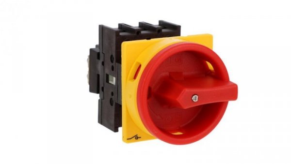 Rozłącznik 40A 3P natablicowy czerwono-żółta rączka z blokadą P1-40/EA/SVB 199894