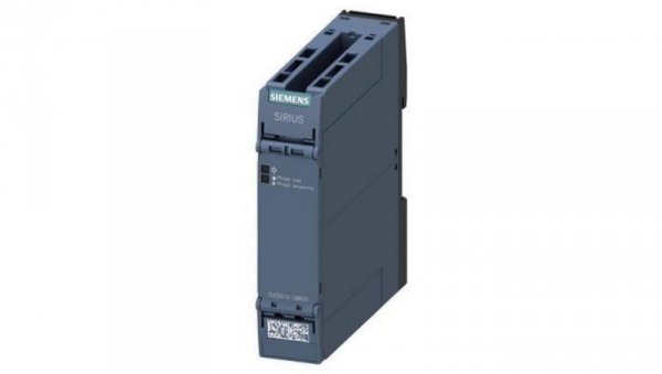 Przekaźnik kontroli kolejność faz asymetria zanik 3P 160-690V AC 15-70Hz 2CO przyłącza sprężynowe SIRIUS 3UG5512-2BR20