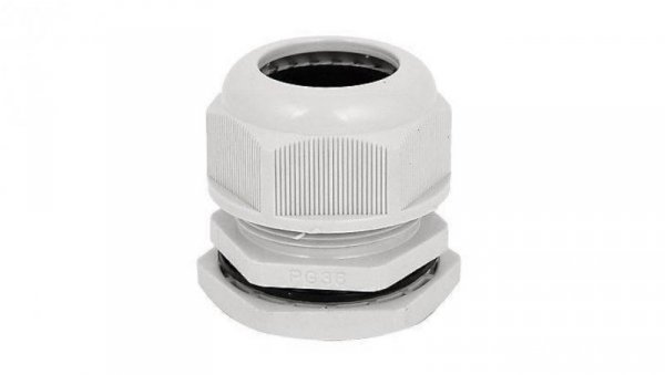 Dławnica kablowa 25-33mm IP67 gwint calowy jasnoszara PG36