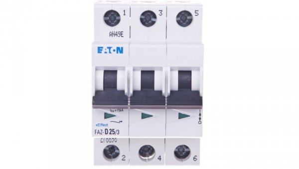 Wyłącznik nadprądowy 3P D 25A 15kA AC FAZ D25/3 278898