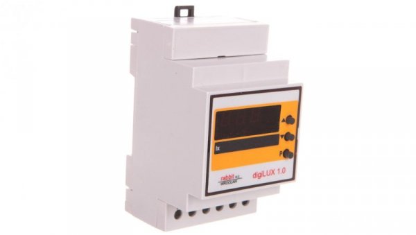 Cyfrowy wyłącznik zmierzchowy digiLUX z czujnikiem 230V AC 52x95x58mm zakres pomiaru 0-3500 lx RABB7012G2W3