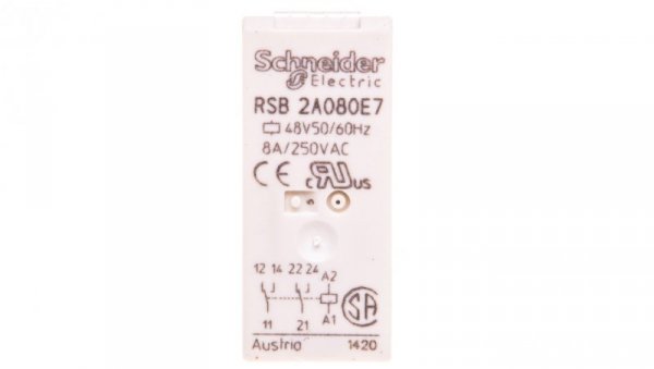 Przekaźnik miniaturowy 2P 8A 48V AC AgNi RSB2A080E7