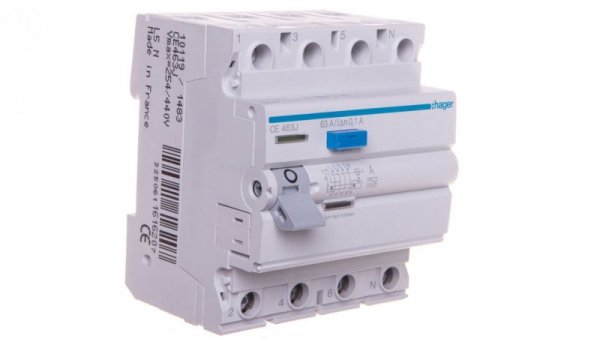 Wyłącznik różnicowoprądowy 4P 63A 0,1A typ A CEA463J