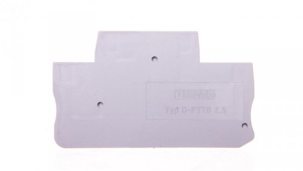 Ścianka końcowa 2,2x68mm szara D-PTTB 2,5 3211634