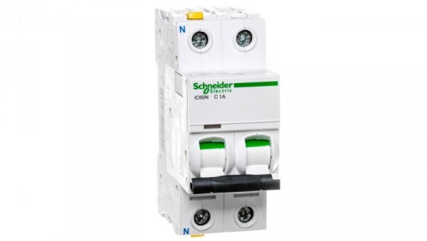 Wyłącznik nadprądowy 1P+N C 1A 6kA AC iC60N-C1-1N A9F04601