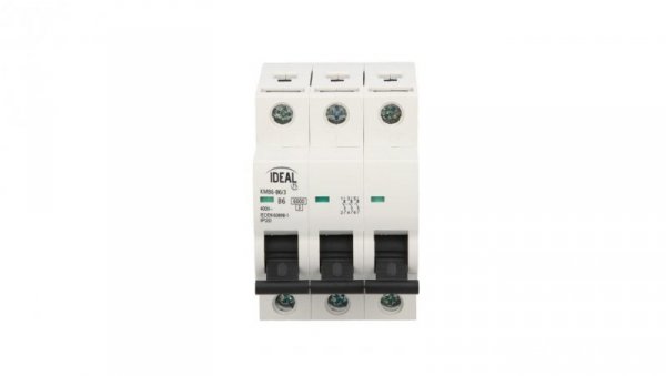 Wyłącznik nadprądowy 3P B 6A 6kA AC KMB6-B6/3 VDE 23171