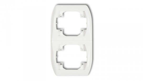 TREND Ramka pionowa podwójna biały RV-2